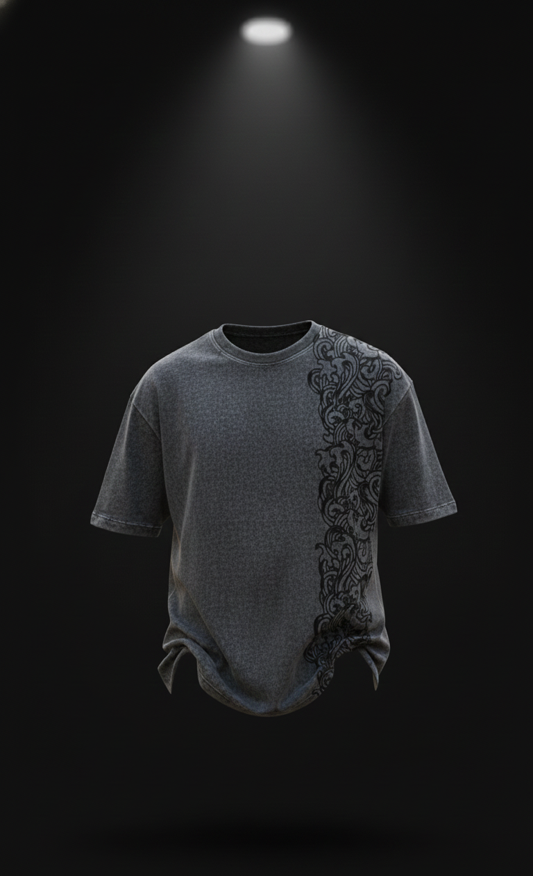 "Unwavering" Graphic Tee (White & Grey)