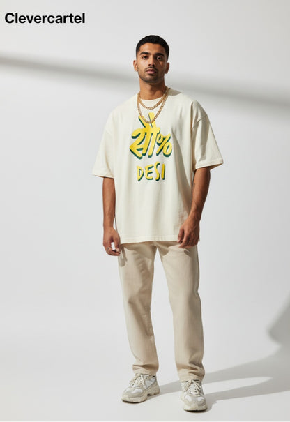 The "100% Desi" Statement Tee