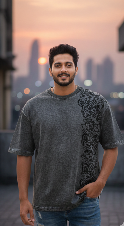 "Unwavering" Graphic Tee (White & Grey)